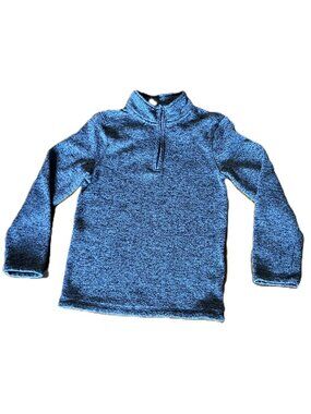 Kids Urban Pipeline Dark Blue Polyester Quarter Zipper Pullover Sweater, Size M